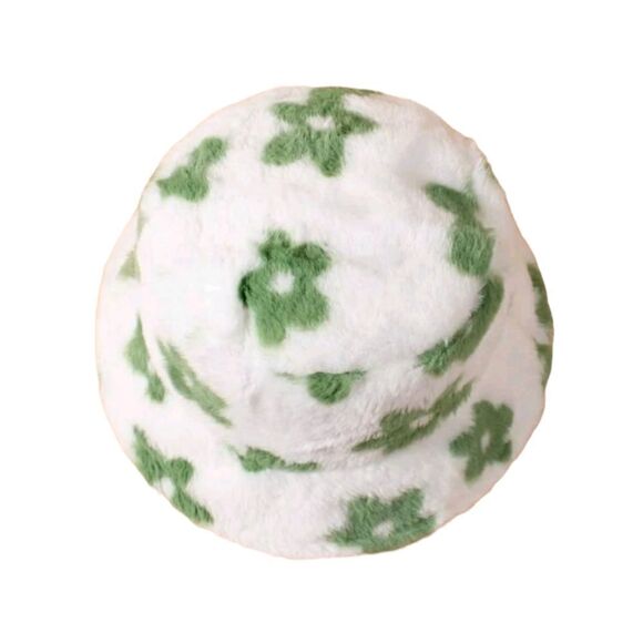 Flower Fuzzy Hat  - Picture 2 of 3